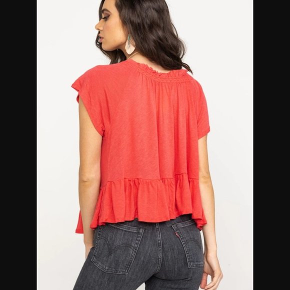 Free People Charlie Tee Camelia S - Picture 3 of 9